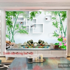 Beautiful wall paintings 3D-043