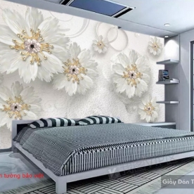 3D imitation pearl wall paintings D030