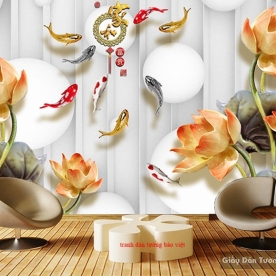 3D imitation pearl wall paintings FL104