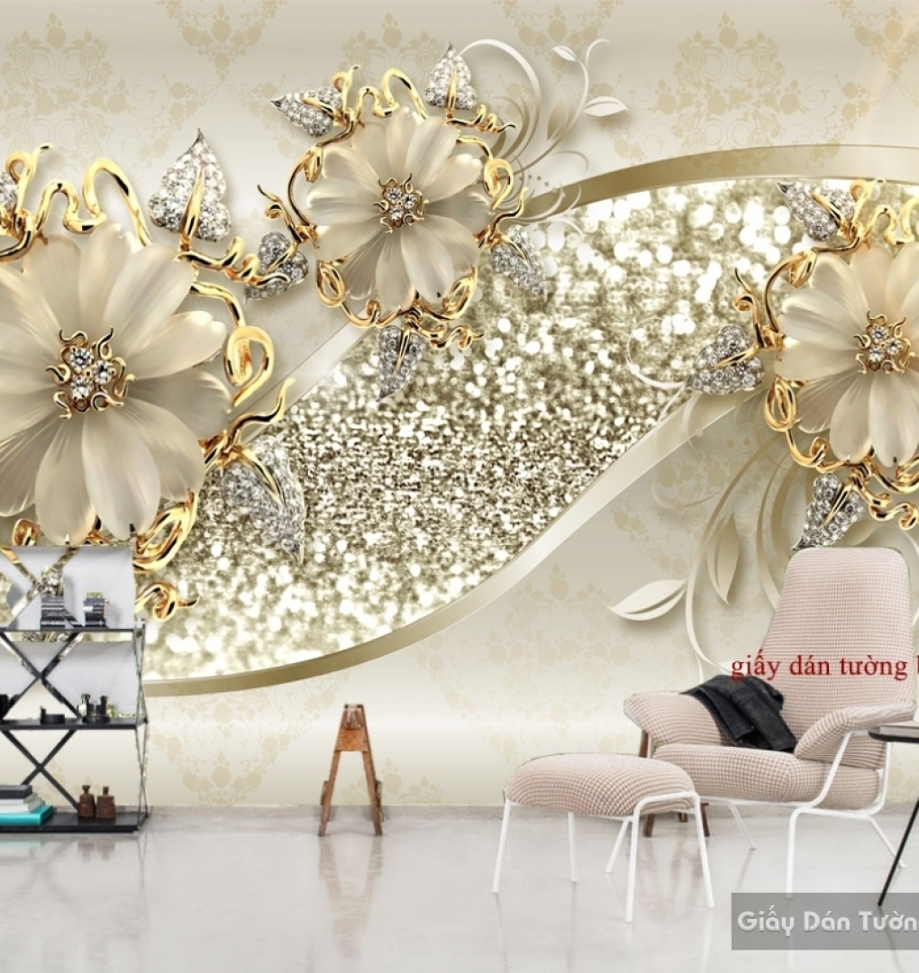 3D wall paintings of beautiful imitation pearl FL066