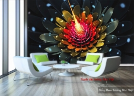3D wall paintings of flowers H135