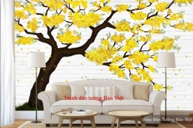 3D wall paintings of apricot H125