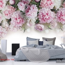 Wall painting peony H148