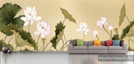 Wall paintings of beautiful lotus H129