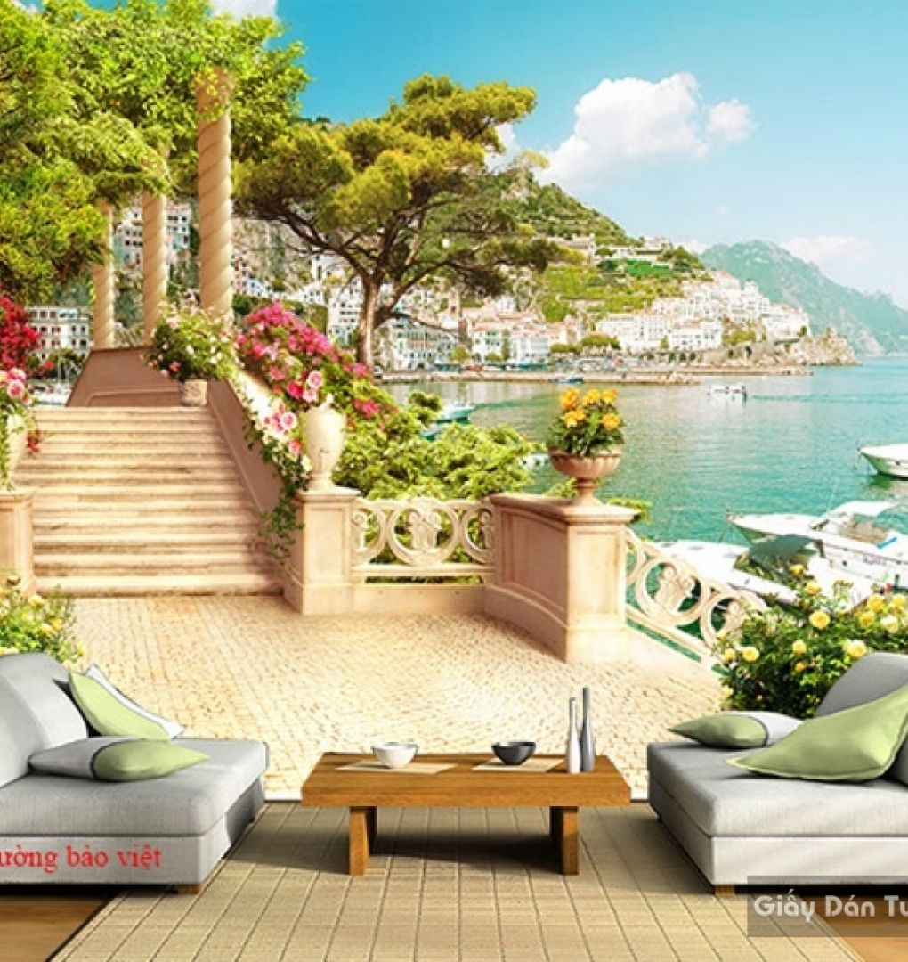 Wall paintings of beautiful landscapes D019