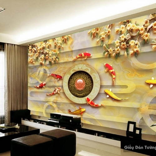 3D flower wallpaper FL003