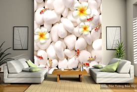 3D floral wallpaper FL011