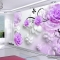 3D floral wallpaper FL025