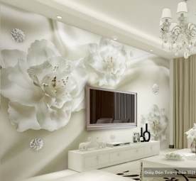 3D floral wallpaper FL027