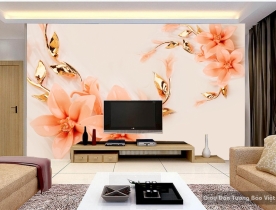 3D floral wallpaper FL029