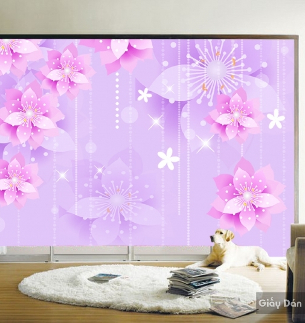 3D flower wallpaper FL030