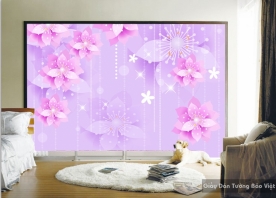 3D flower wallpaper FL030