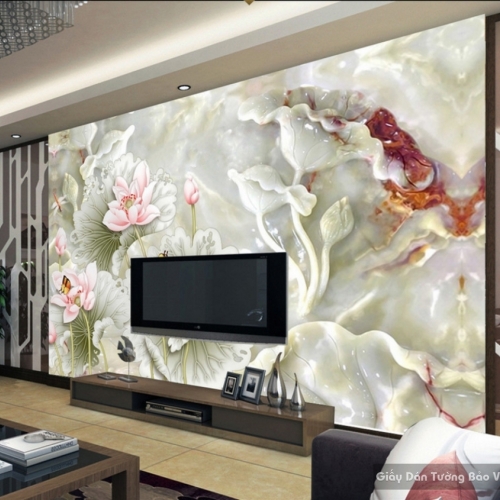 3D floral wallpaper FL010