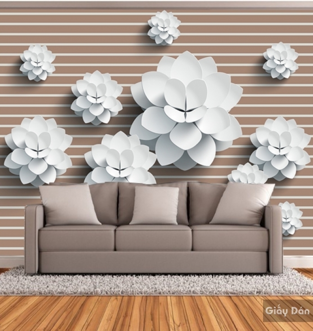 3D flower wallpaper H001
