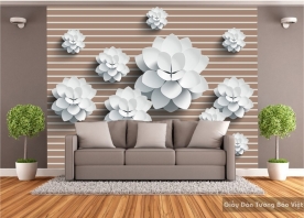 3D flower wallpaper H001