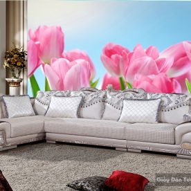 3D floral wallpaper paintings H013