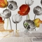 3D floral wallpaper paintings H018