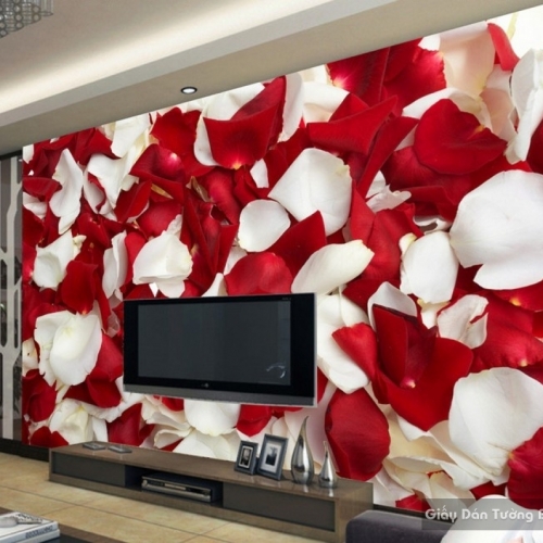 3D floral wallpaper paintings H025