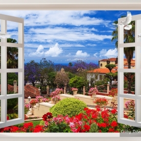 3D floral wallpaper paintings H027