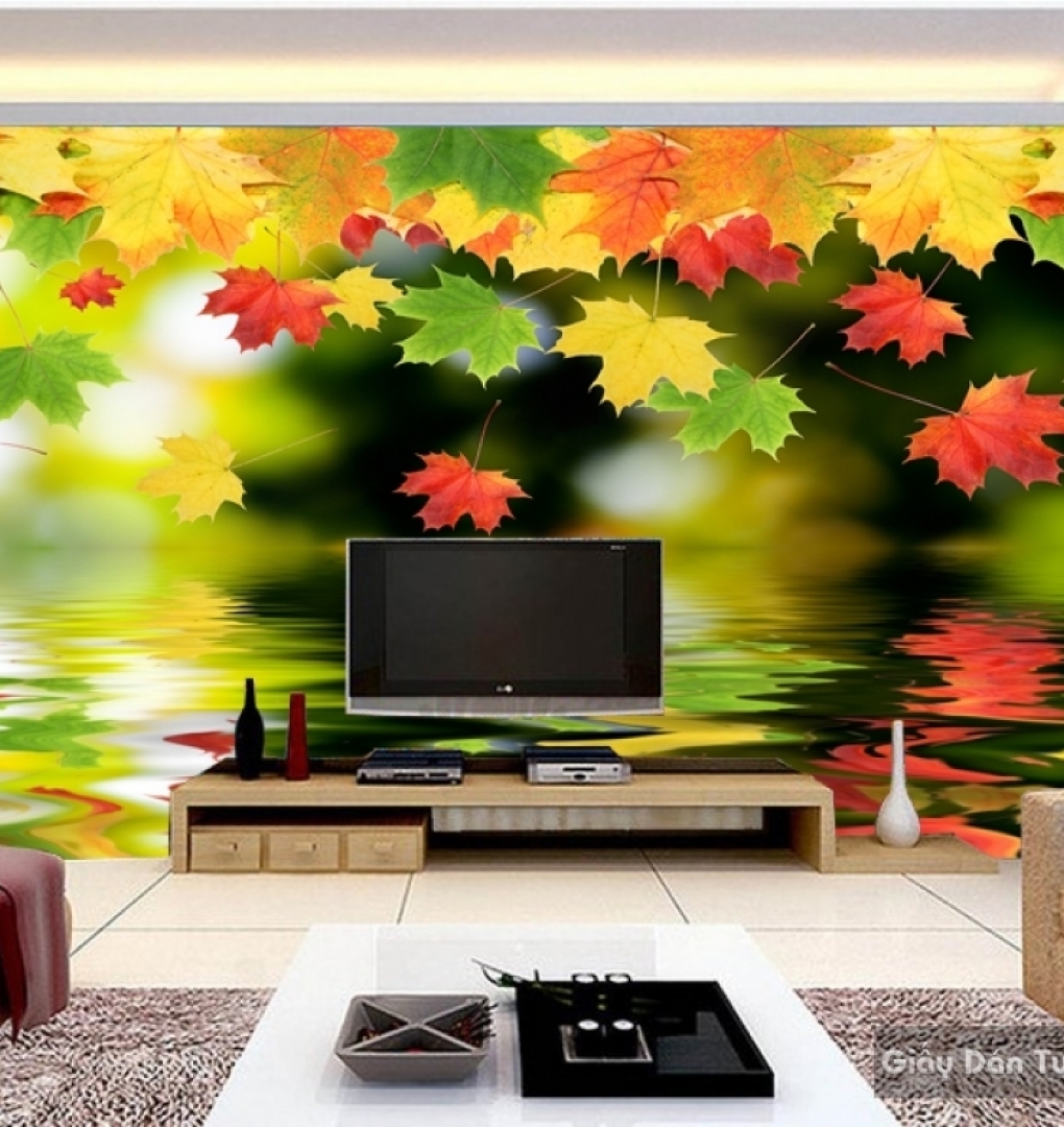 3D floral wallpaper paintings H038