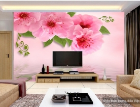 3D floral wallpaper paintings H039