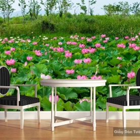 3D floral wallpaper paintings H044