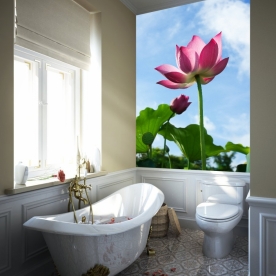 3D floral wallpaper paintings H046