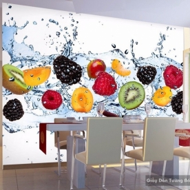 Wallpaper 3D flowers H056