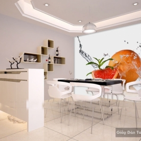 3D floral wallpaper paintings H064