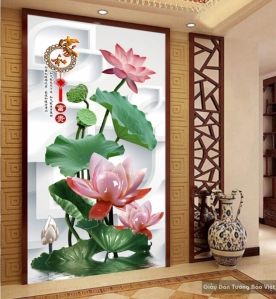 3D floral wallpaper paintings K15250297