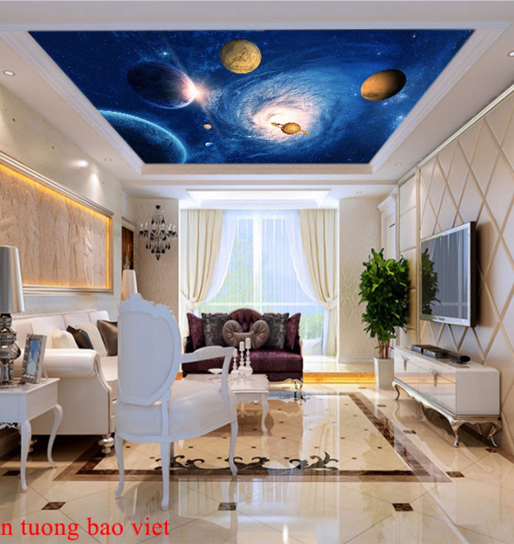 Ceiling paintings 3d galaxy c186a