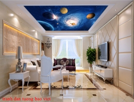 Ceiling paintings 3d galaxy c186a