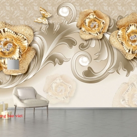 3d wall paintings imitation pearl fl180
