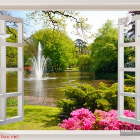 Wall paintings of windows 3d Fi102