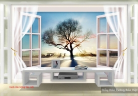 3D wall paintings of windows D067