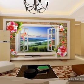 Wall paintings of windows 15008814