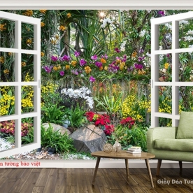 3D wall paintings of windows Fi059