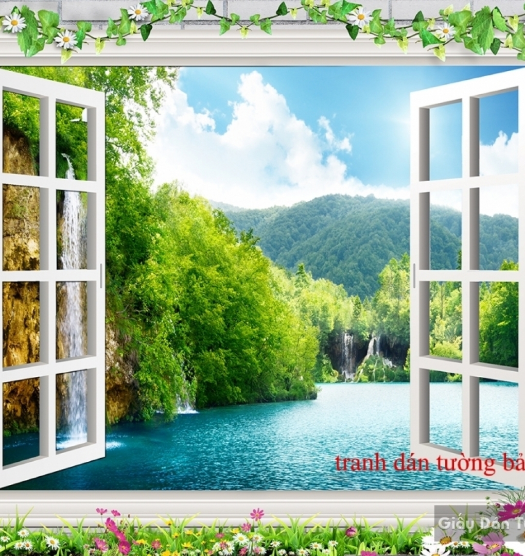 3D wall paintings of windows W091