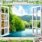3D wall paintings of windows W091