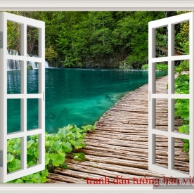 3D wall paintings of windows w090