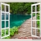 3D wall paintings of windows w090
