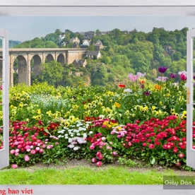 Wall paintings of 3d windows fi106