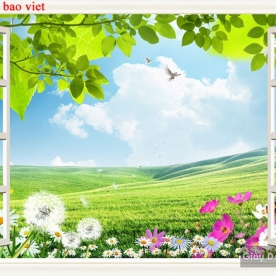 Wall paintings of 3d windows fi112