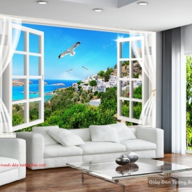 3D wall paintings of window s164