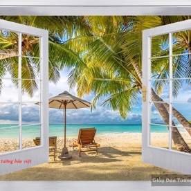 Wall paintings of 3d windows s185