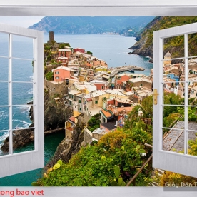 Wall paintings of 3d windows s196