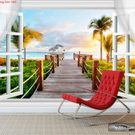 3D wall paintings of s202 window