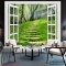 Wall paintings of 3d windows tr253