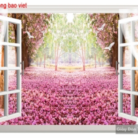 3D wall paintings on the window tr265