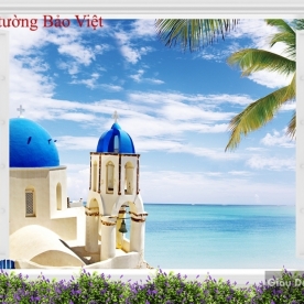 Wall paintings of 3D landscape windows S115